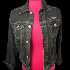 GUESS Black Denim Jacket, YOUTH: Pre-loved.